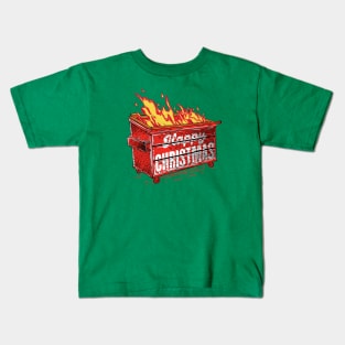 Happy Dumpster Christmas Kids T-Shirt